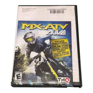MX Vs ATV Alive PlayStation 3 PS3 Game THQ Blockbuster Rental E Rated Racing